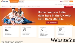 icicibank.co.uk Screenshot