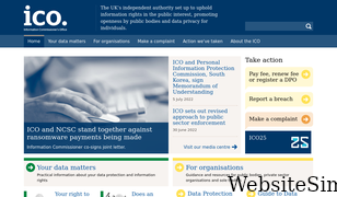 ico.org.uk Screenshot