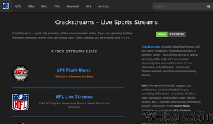 icrackstreams.com Screenshot