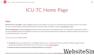 icu-project.org Screenshot