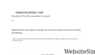ideesrecettes.net Screenshot