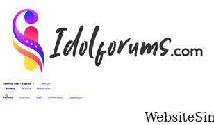 idolforums.com Screenshot