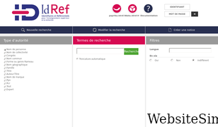 idref.fr Screenshot