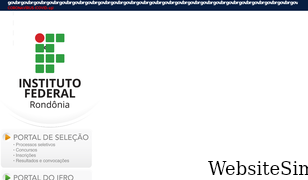 ifro.edu.br Screenshot
