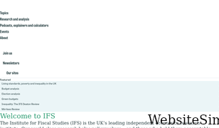 ifs.org.uk Screenshot