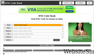 ifsccodebank.com Screenshot
