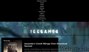 igg-gamestorrent.com Screenshot