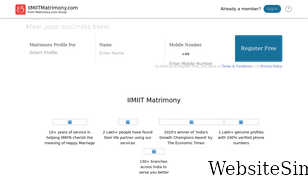 iimiitmatrimony.com Screenshot