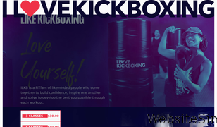 ilovekickboxing.com Screenshot