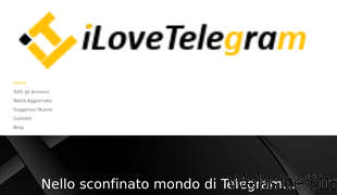 ilovetelegram.it Screenshot