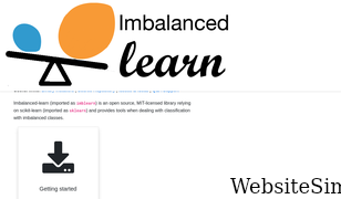 imbalanced-learn.org Screenshot