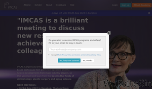 imcas.com Screenshot