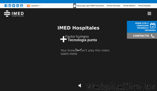 imedhospitales.com Screenshot