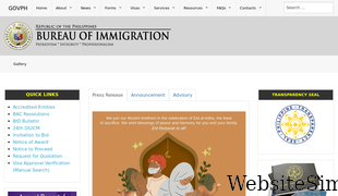 immigration.gov.ph Screenshot