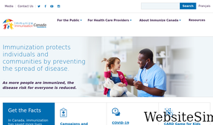 immunize.ca Screenshot