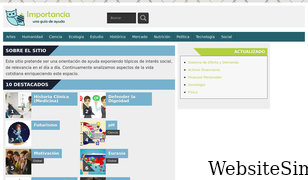 importancia.org Screenshot