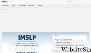 imslp.org Screenshot