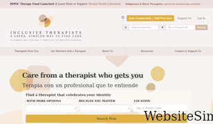 inclusivetherapists.com Screenshot