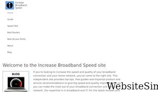 increasebroadbandspeed.co.uk Screenshot