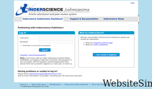 indersciencesubmissions.com Screenshot