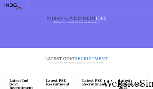indgovernmentjobs.com Screenshot