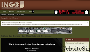 indianagunowners.com Screenshot