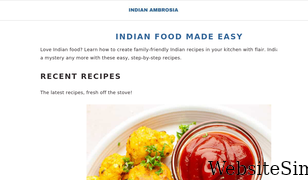 indianambrosia.com Screenshot
