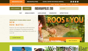 indianapoliszoo.com Screenshot