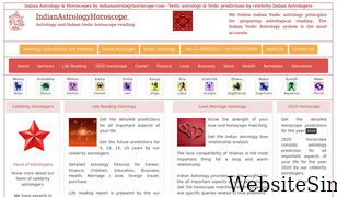 indianastrologyhoroscope.com Screenshot