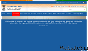 indianembassyusa.gov.in Screenshot