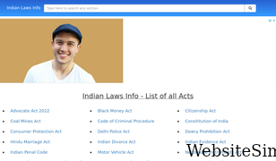 indianlawsinfo.com Screenshot