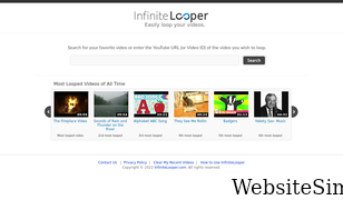 infinitelooper.com Screenshot