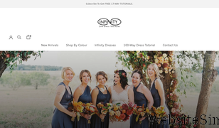 infinitydress.com Screenshot