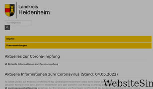 info-corona-lrahdh.de Screenshot