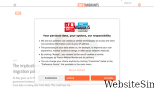 infomigrants.net Screenshot