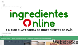 ingredientesonline.com.br Screenshot