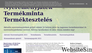 ingyenestermekek.blogspot.com Screenshot