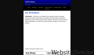iniprimbon.com Screenshot