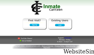 inmatecanteen.com Screenshot