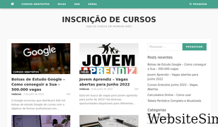 inscricaodecursos.com Screenshot