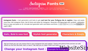 instagram-fonts.top Screenshot