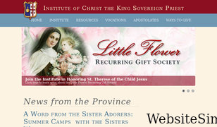 institute-christ-king.org Screenshot