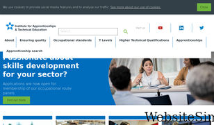 instituteforapprenticeships.org Screenshot
