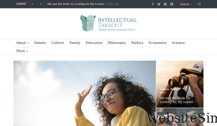 intellectualtakeout.org Screenshot