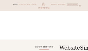 intentions-co.fr Screenshot