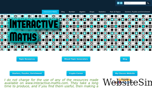 interactive-maths.com Screenshot