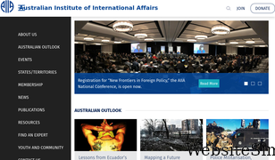 internationalaffairs.org.au Screenshot