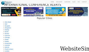 internationalconferencealerts.com Screenshot