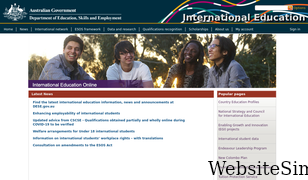 internationaleducation.gov.au Screenshot