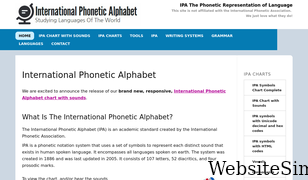 internationalphoneticalphabet.org Screenshot
